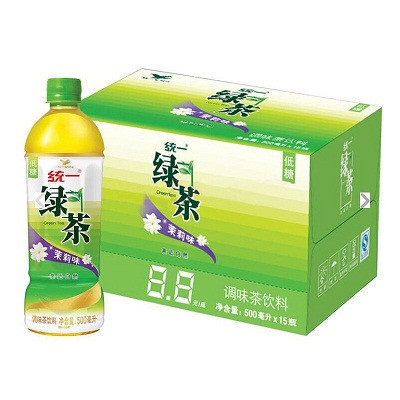 统一(GS)绿茶 500ml*15瓶 嫩茶味才是好茶味 亲近自然 整箱装