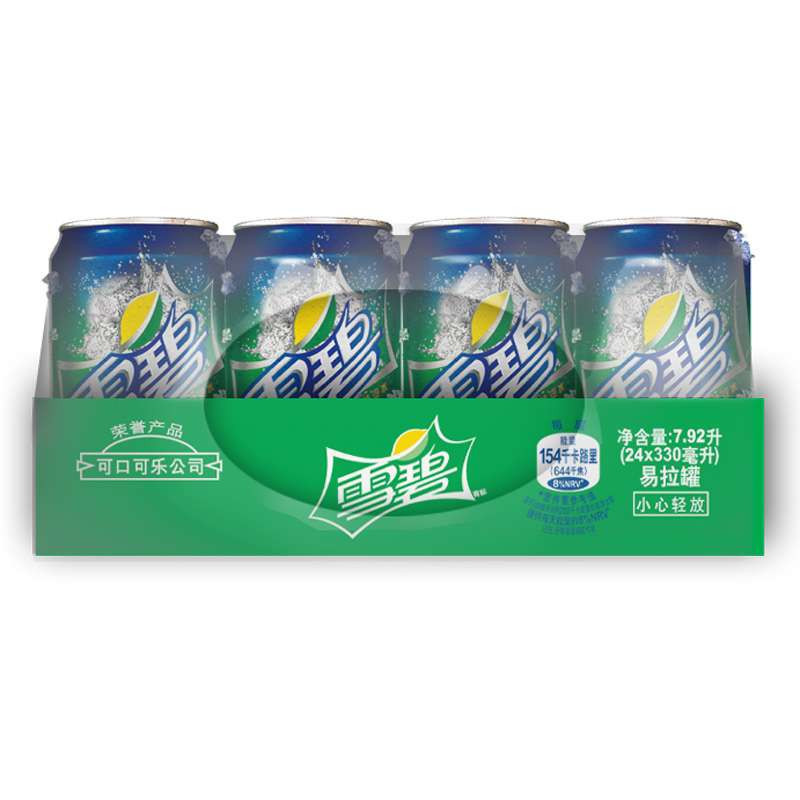 [苏宁超市]雪碧听装330ml*24听装(北区)