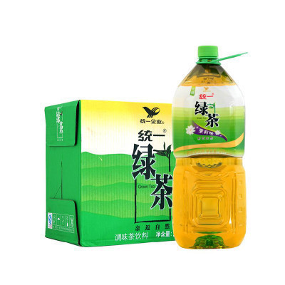 统一 绿茶 茉莉味茶饮料 2L(6瓶 /箱)嫩茶味才是好茶味 健康茶饮料
