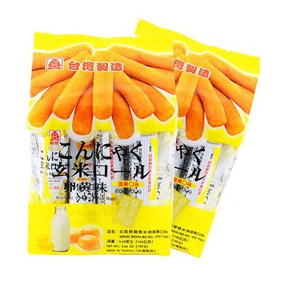 北田??糙米卷(蛋黄口味)160g/袋