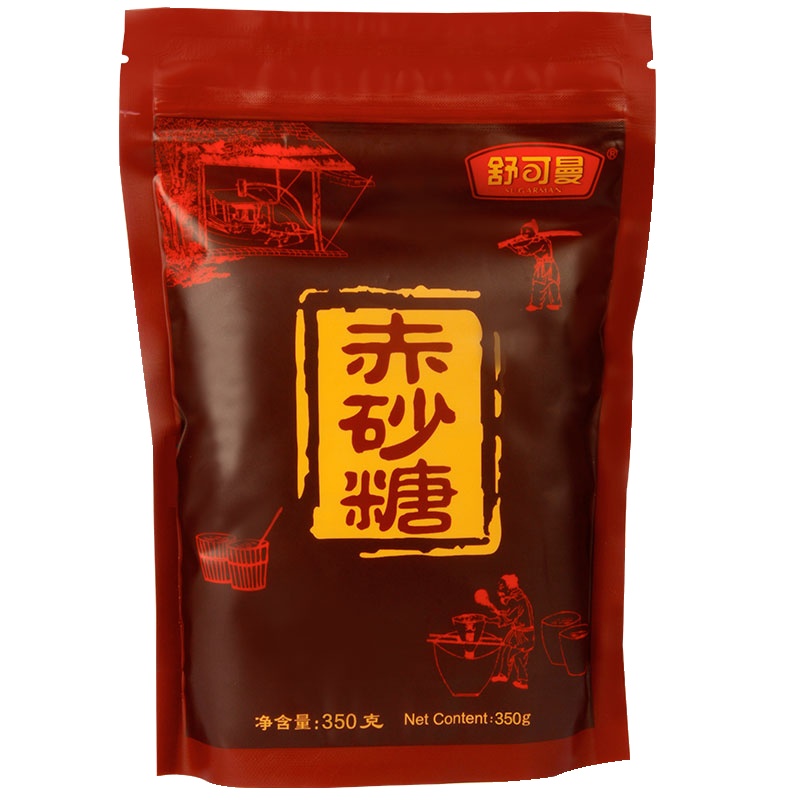 舒可曼赤砂糖350克/袋装 红糖粉 冲饮调味品 舒可曼(SUGARMAN)出品 国产