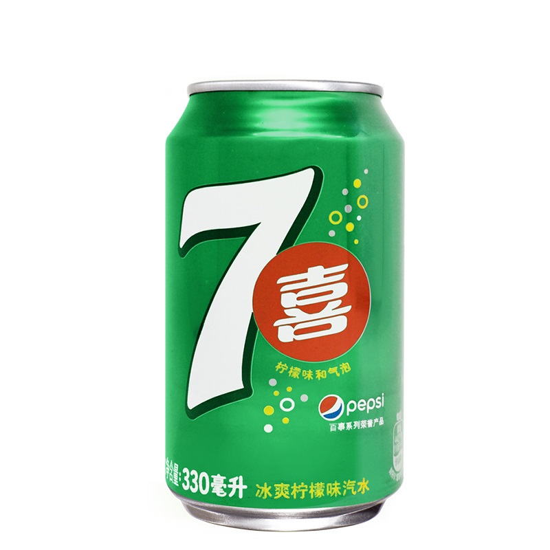 7喜柠檬味汽水 330ml*24听装