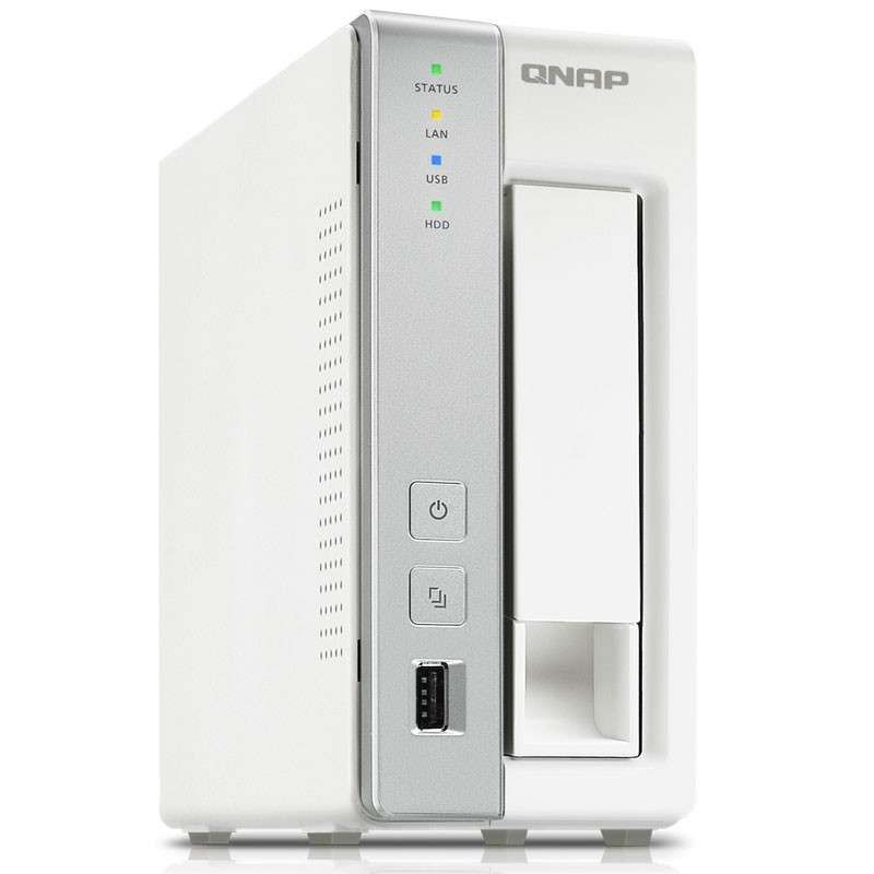 威联通(QNAP) TS-120(迅雷版) NAS单盘位网络存储 1.6GHz512MB DDR3 RAM USB3.