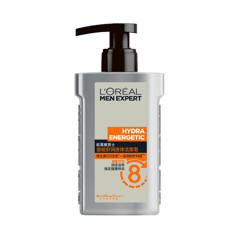 欧莱雅(LOREAL)男士劲能舒润液体洁面皂150ml