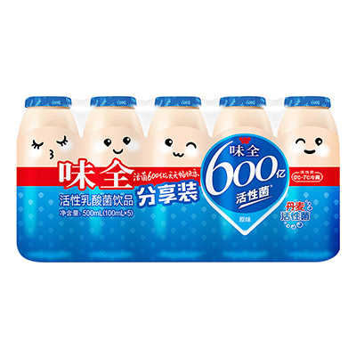 味全原味活性乳酸菌饮料100ml*5