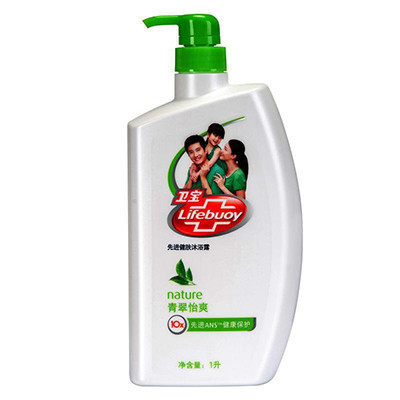 卫宝(Lifebuoy)先进健肤沐浴露-青翠怡爽1L[联合利华]抑菌 滋润 各种肤质