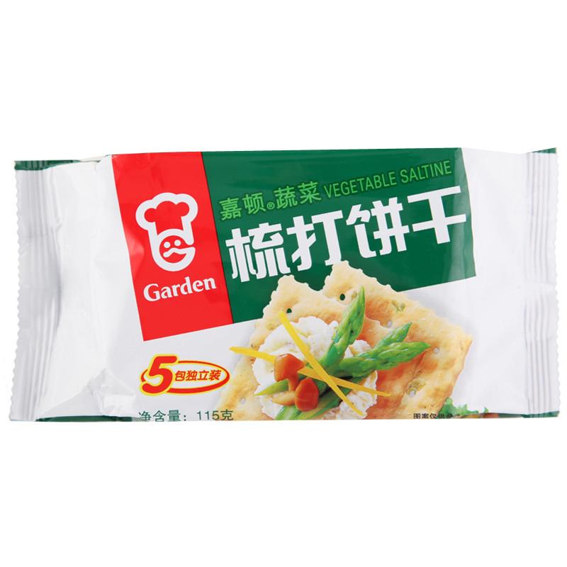 嘉顿 梳打饼干（蔬菜）115g/袋