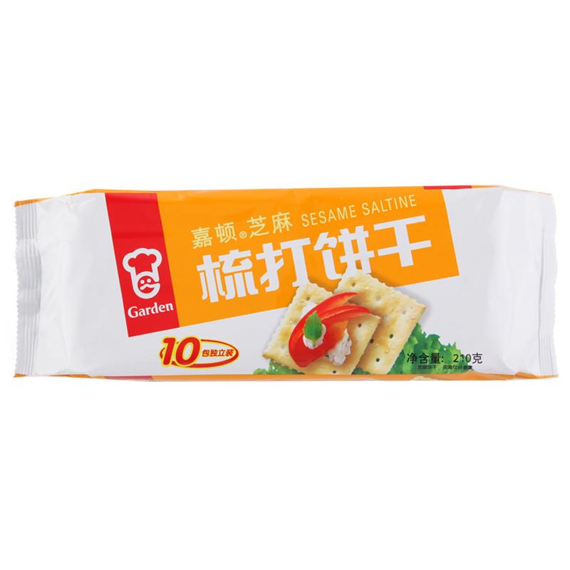 嘉顿 梳打饼干(芝麻)210g/袋