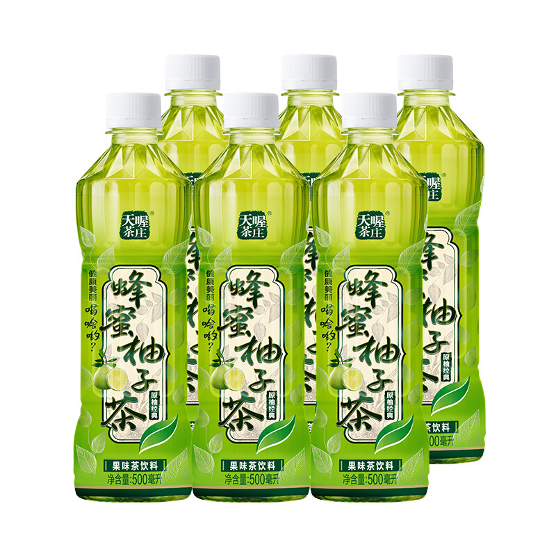 天喔茶庄蜂蜜柚子茶500ML/瓶