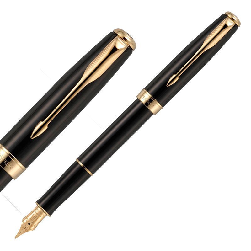 PARKER/派克 卓尔福丽雅黑金夹墨水笔 钢笔