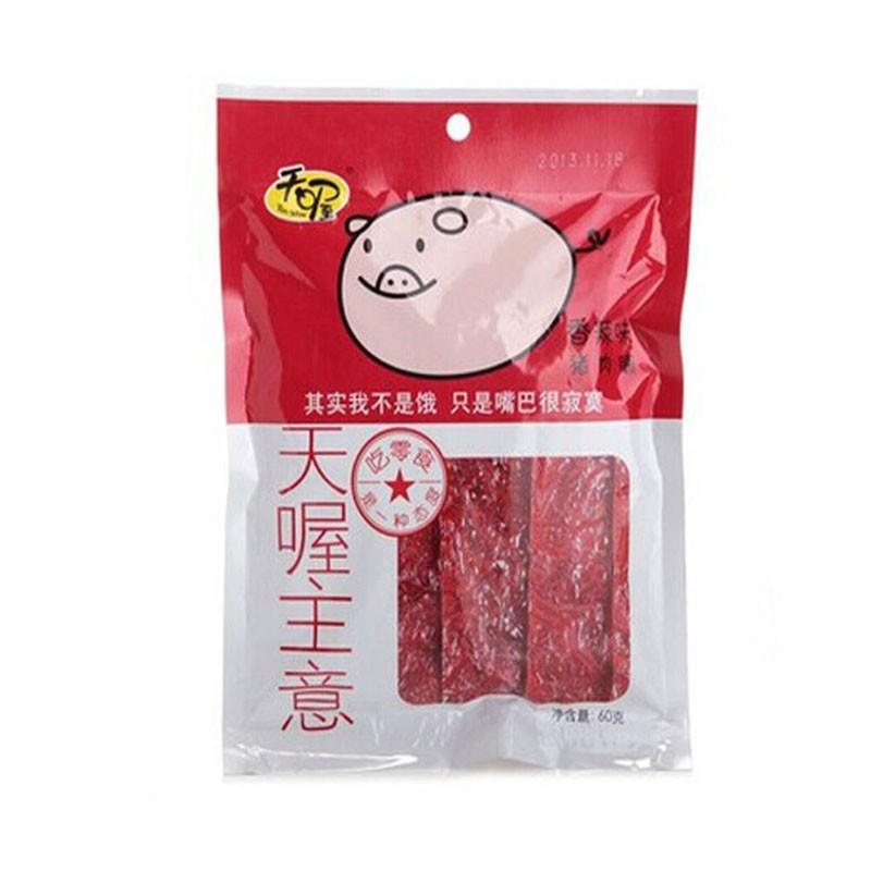 天喔主意 香辣猪肉脯 60g/袋