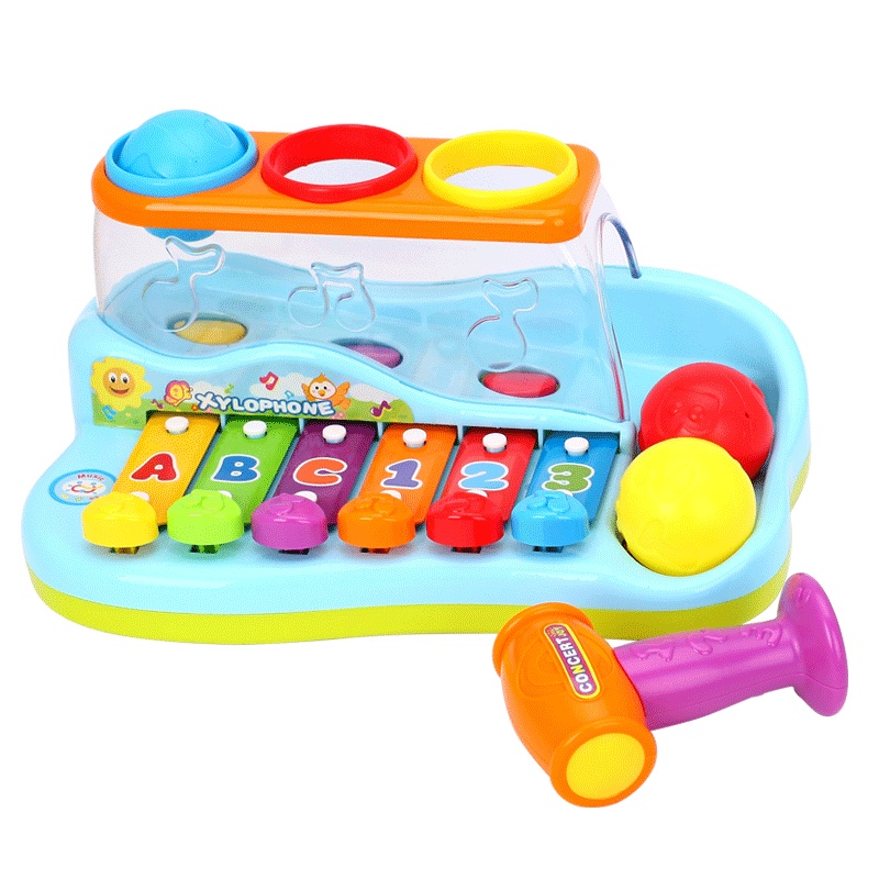 汇乐玩具(HUILE TOYS)启迪智慧木琴 856 八音琴宝宝手敲琴敲打琴玩具儿童音乐玩具