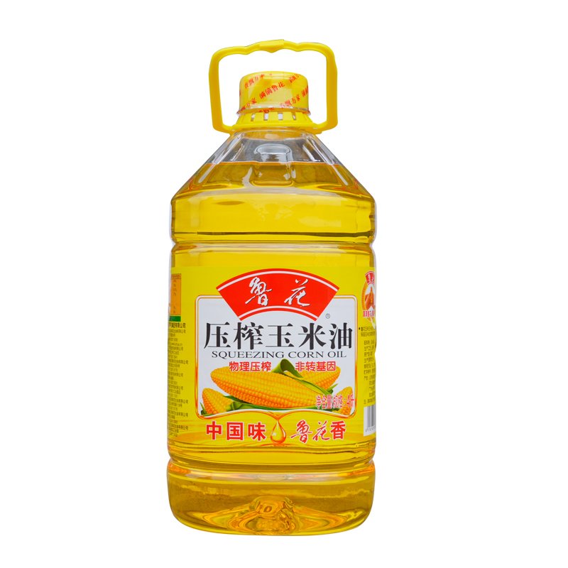 鲁花 压榨玉米油 4L