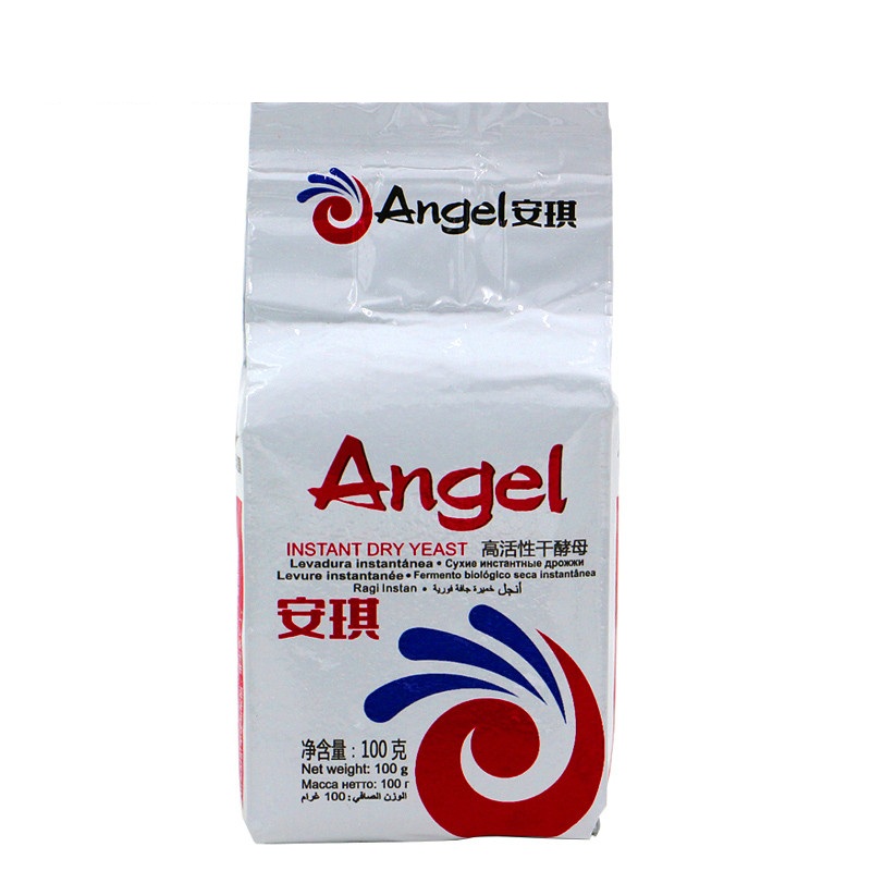 安琪(Angel) 低糖高活性干酵母(白色装)100g 袋装 自制面包 包子 面条 Angel发酵粉