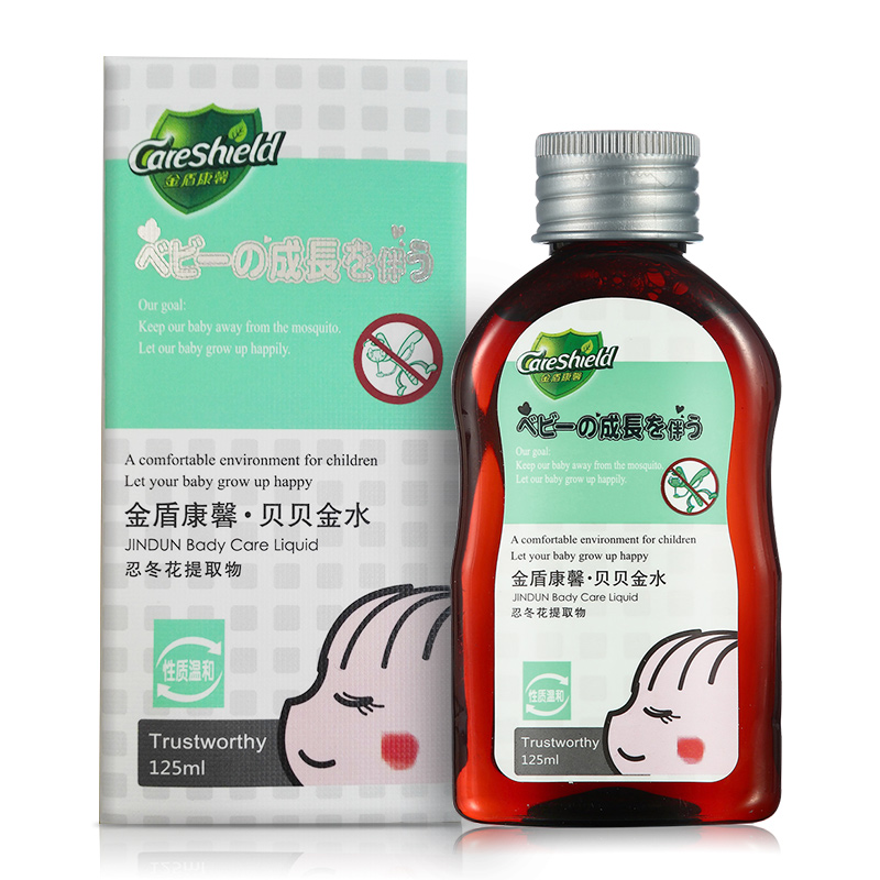 金盾康馨 贝贝金水125ML*1 母婴驱蚊用品 止痒舒爽有香味125ml