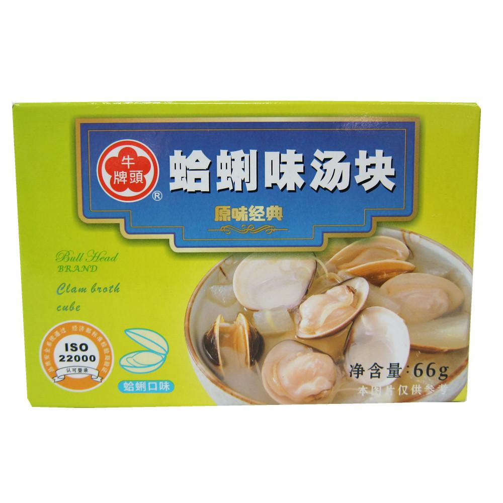 中国台湾 牛头牌 蛤蜊汤块 66g/盒