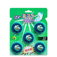 绿伞蓝洁士50g*5块 洁厕宝洁厕剂蓝泡泡 马桶自动清洁剂 表面活性剂、颜料、香精