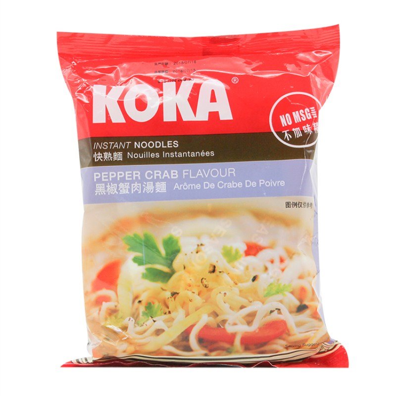 KOKA可口 快熟面(黑椒蟹肉汤) 85g