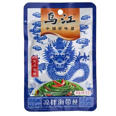 乌江野山椒海带丝70g 袋装 野山椒味 榨菜酱菜下饭菜 面条包子泡面稀饭好搭档 佐餐良品