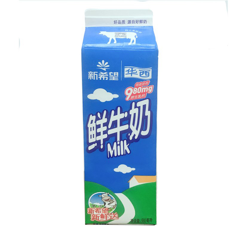 新希望屋顶盒洪雅市牧场鲜牛奶950ml