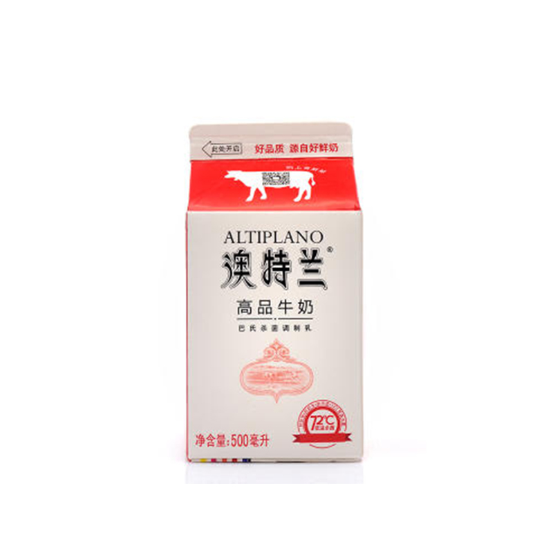 新希望屋顶盒澳特兰高品鲜牛奶500ml