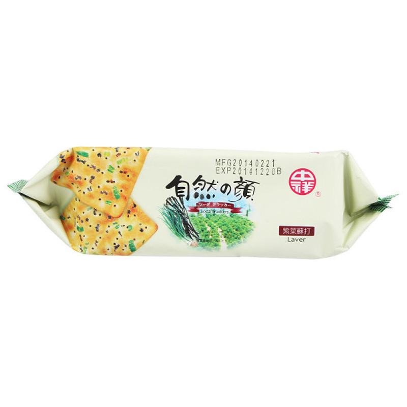 自然之颜 紫菜苏打饼 140g/袋