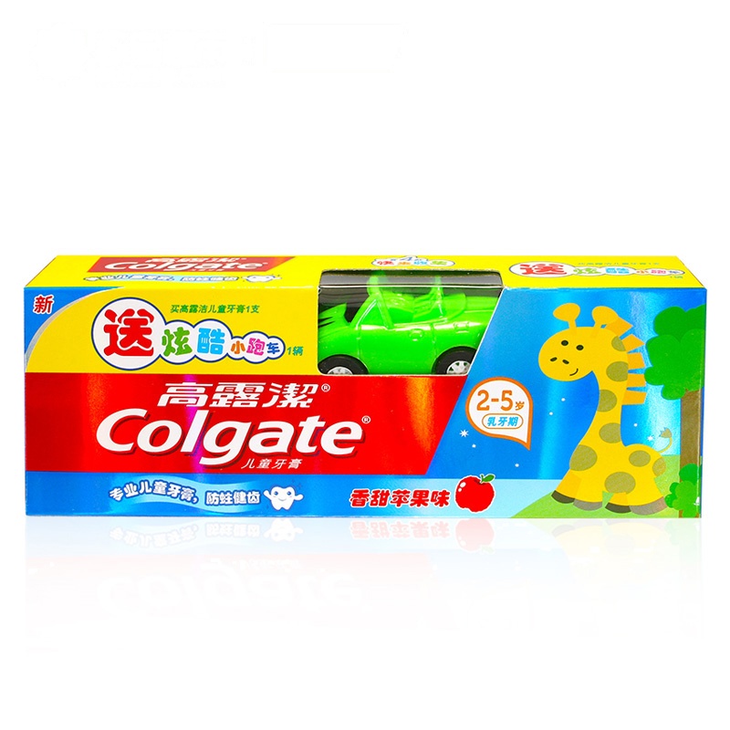 高露洁(Colgate)儿童牙膏(2-5岁) 苹果味40g(送赠品)