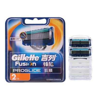 吉列(GILLETTE)锋隐致顺动力 2刀头 刀片 宝洁出品