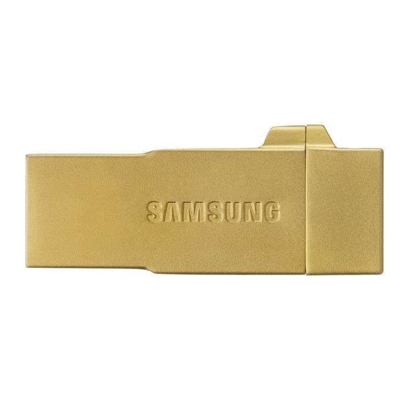 三星(SAMSUNG)Metal OTG 手机U盘 64G EVO金属版 金色款手机配件套装