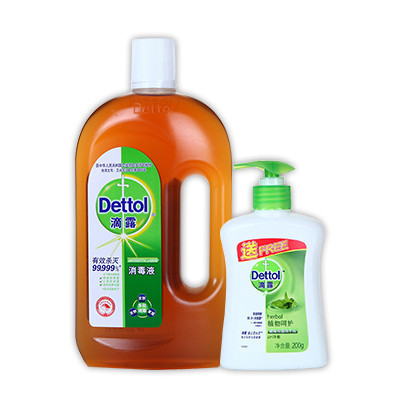 滴露(Dettol)消毒液750ml送洗手液200g