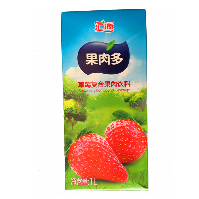 汇源 草莓果肉果汁 1L 盒装 果汁饮料