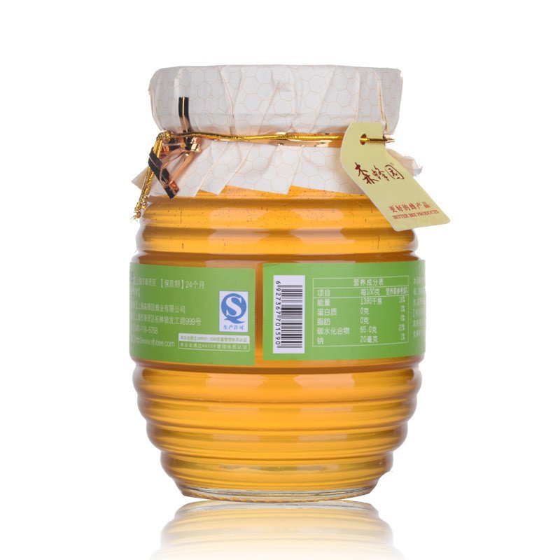 [苏宁超市]森蜂园 绿色椴树蜂蜜 1kg/瓶