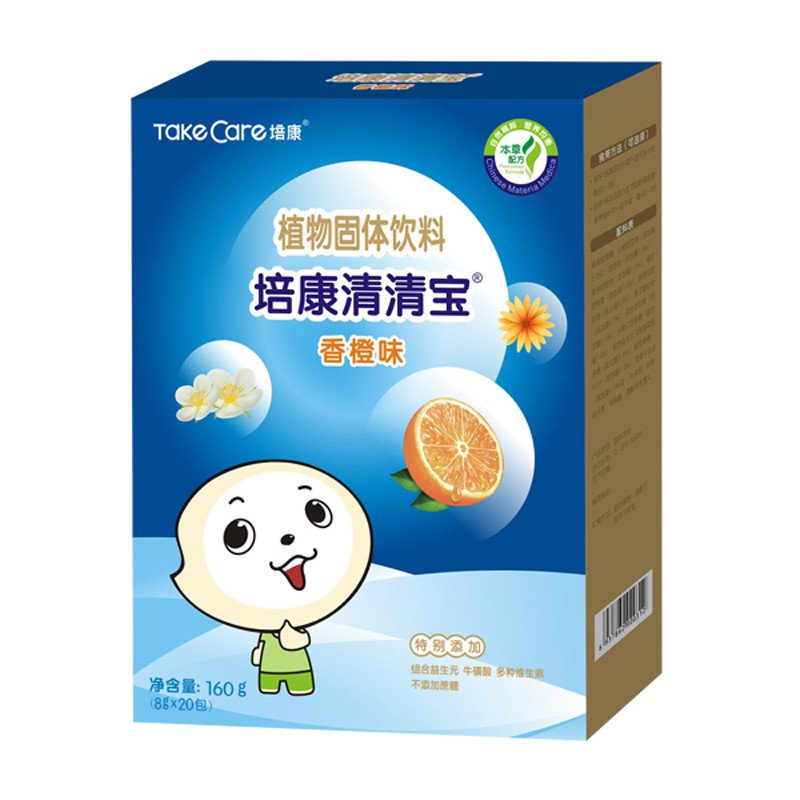 培康(TakeCare)植物固体饮料清清宝 香橙味160g