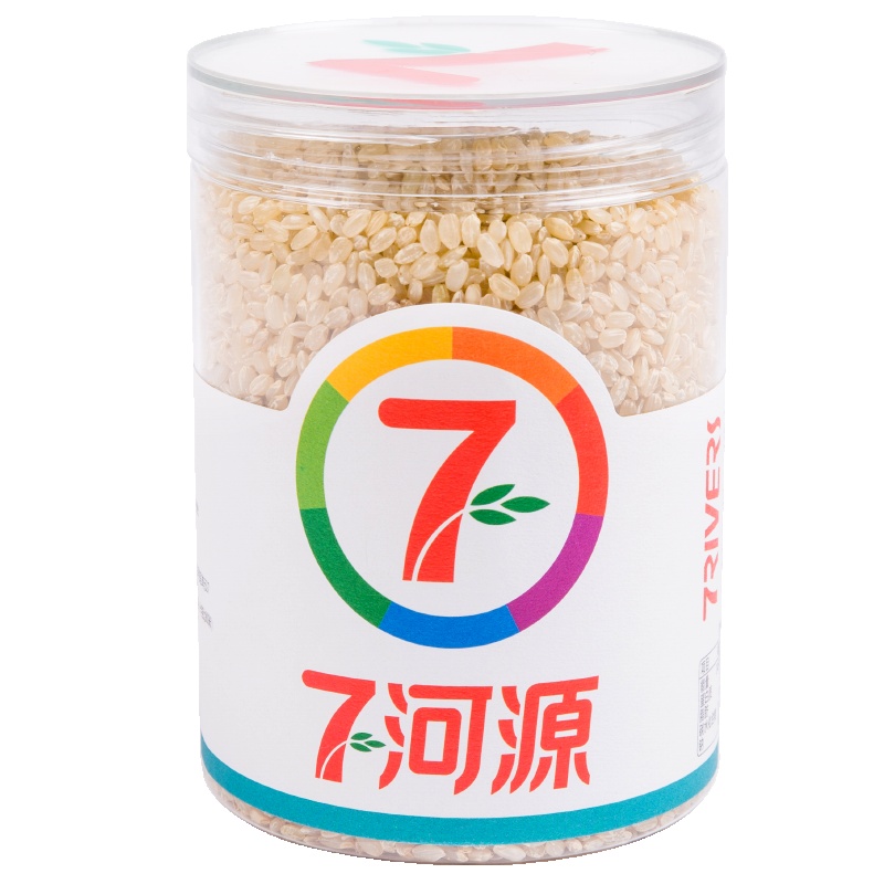 七河源 糙米450g 国产食品 粮油 杂粮 小米 无添加 胚芽大米 玄米 五谷 粗粮 粥米 桶装 大米伴侣