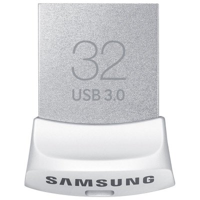 三星(SAMSUNG)FIT系列 32GB 金属五防 车载迷你 USB3.0 U盘 白色