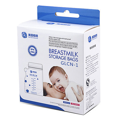 GL格朗母乳储存袋 存奶袋 母乳保鲜袋 储奶袋孕妇产后用品 250ml*40片装 CN-1