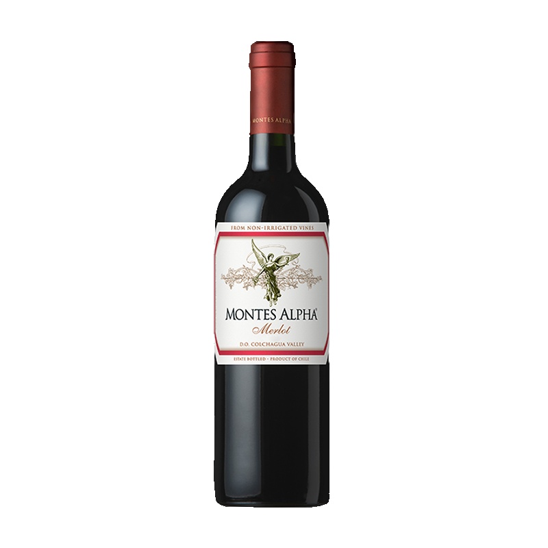 智利原瓶进口蒙特斯(Montes)红酒欧法梅洛干红葡萄酒750mL单支