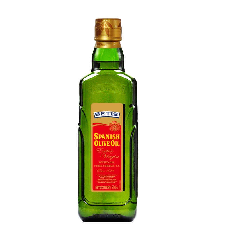 贝蒂斯(BETIS)橄榄油500ml/瓶 原装进口特级初榨食用油
