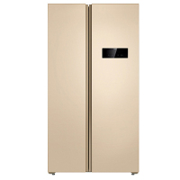 美菱(MELING)BCD-607WECX 607升对开门冰箱 大容量风冷无霜 一体金色 电脑控温 (金色)