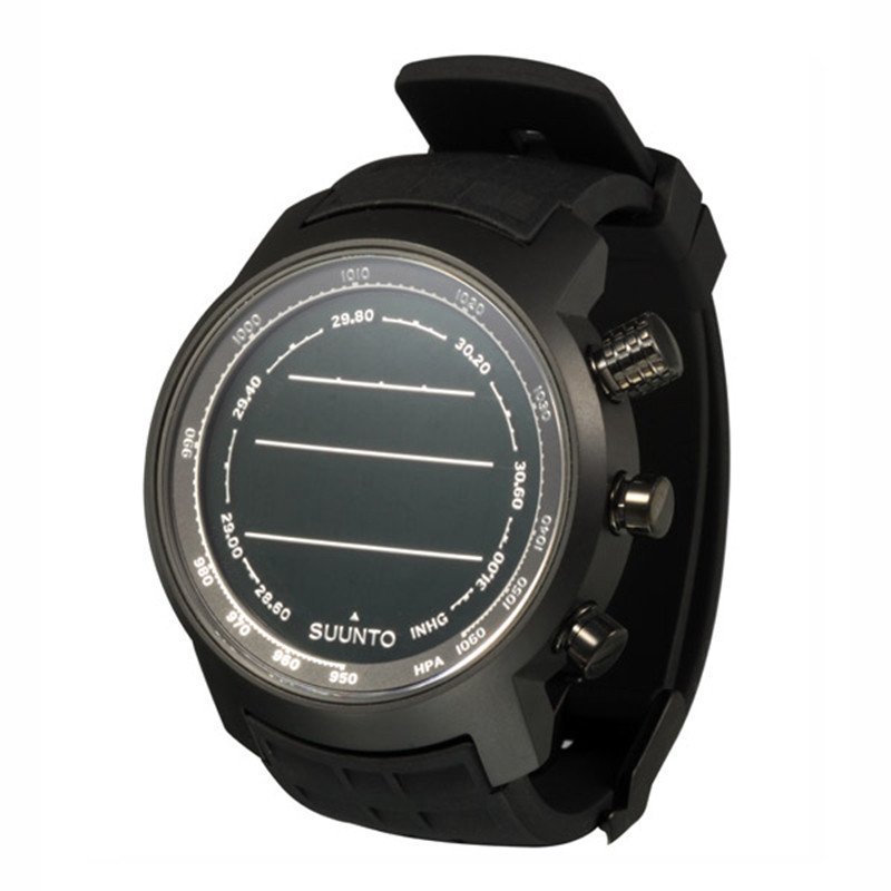 颂拓(SUUNTO)手表 ELEMENTUM 元素山雄户外运动石英男表全黑SS016979000