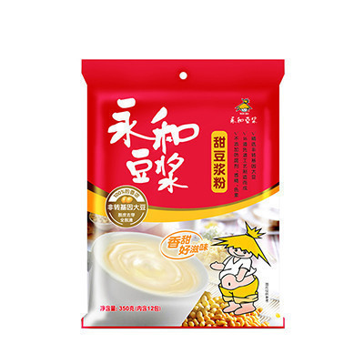 永和豆浆 甜豆浆粉 350g 永和食品 品质保证 即冲即食 非转基因豆粉 营养早餐