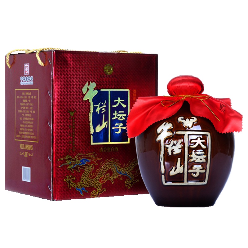 牛栏山 二锅头 大坛子 65度 3000ml 清香型白酒(6斤装封坛原酒)坛装 高度酒