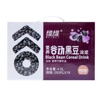 [苏宁超市]维维谷动黑豆浓浆 250ML*18