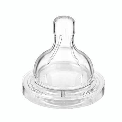 飞利浦 AVENT 新安怡经典系列新生儿奶嘴对装(1孔) SCF631/22 英国原装进口