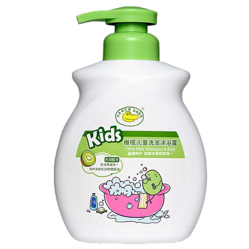 CROCO baby鳄鱼宝宝 橄榄儿童洗发沐浴露(奇异果)650g 为3岁+儿童专研 洗沐合一