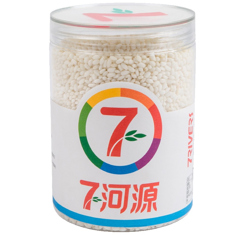 七河源 糯米450g 国产食品 粮油 杂粮 血糯米 杂无添加 江米 黏米 粽子米 五谷 桶装 大米伴侣