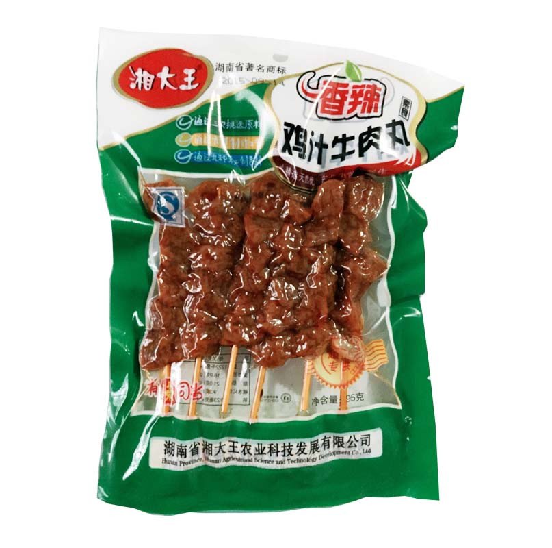 湘大王香辣素鸡汁牛肉丸95g