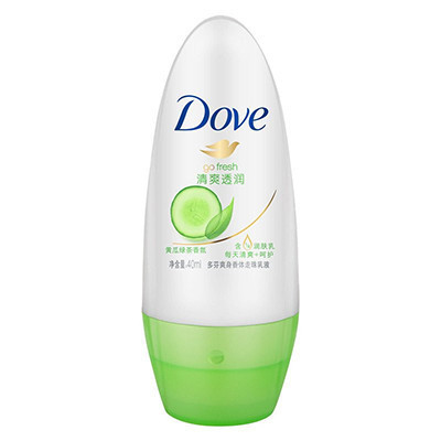 多芬(Dove)爽身香体走珠乳液 清爽透润 黄瓜绿茶香氛40ml [联合利华]保湿补水 身体润肤乳