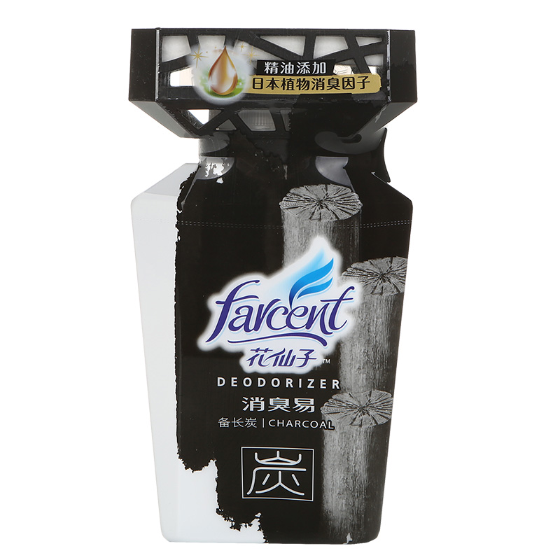 花仙子(Farcent)炭消臭易350ml 净化除味 卫生间除臭剂 空气清新剂 液体 家用室内清香剂 新老包装随机发货