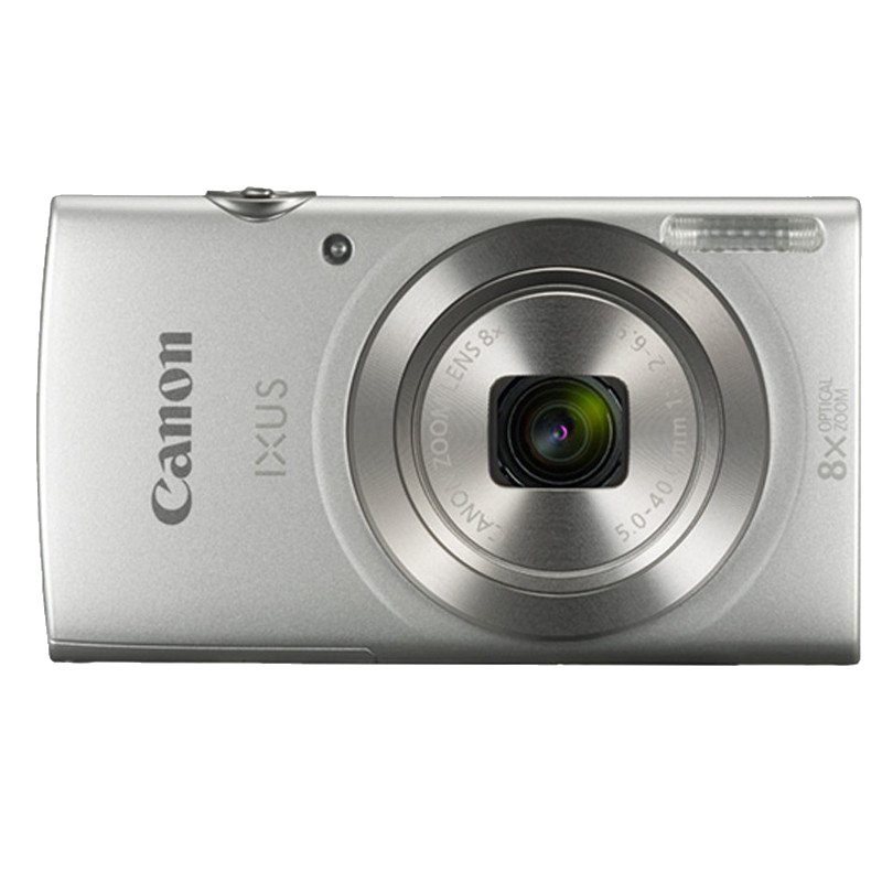 佳能(Canon)IXUS 175 单机版 数码相机(银色)CCD传感器 2.7英寸显示屏 锂电池 有效像素值约2000